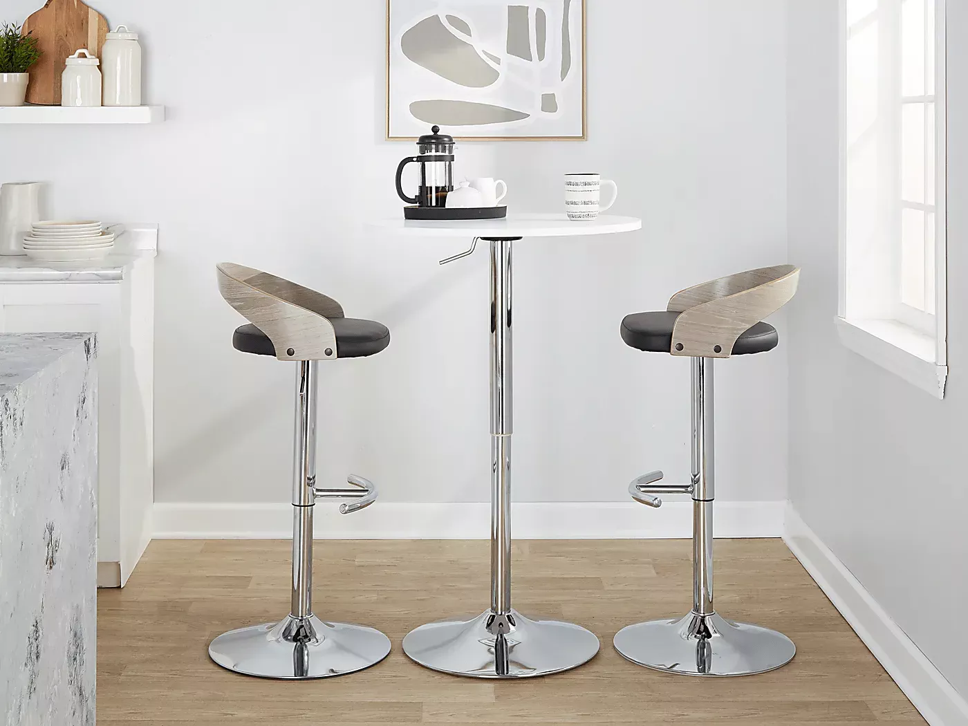 ZykanXXIIBlackAdjustableBarstool,Setof2 11 ZykanXXIIBlackAdjustableBarstool,Setof2