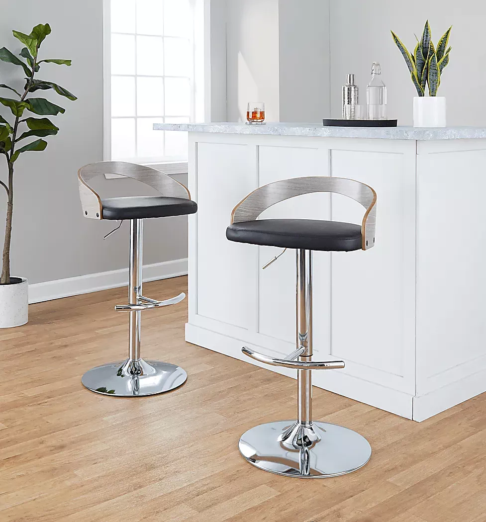 ZykanXXIIBlackAdjustableBarstool,Setof2 9 ZykanXXIIBlackAdjustableBarstool,Setof2