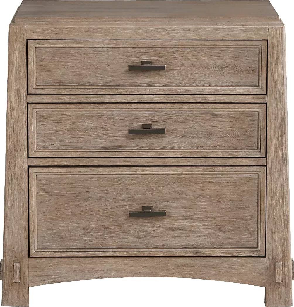 KeatonTaupe7PcKingPanelBedroom 10 KeatonTaupeNightstand