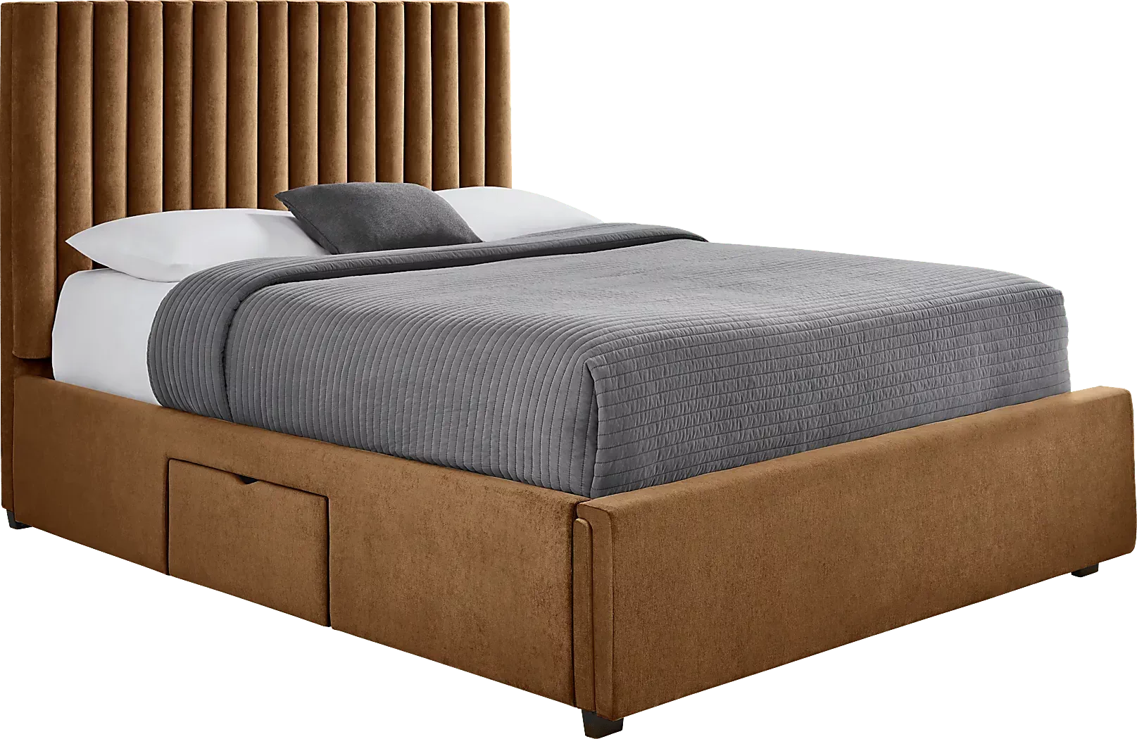 BelvedereCognac3PcQueenUpholsteredStorageBed 3 BelvedereCognac3PcQueenUpholsteredStorageBed