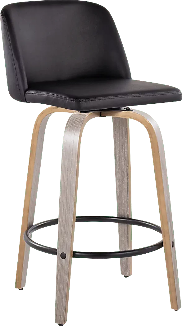ClyoXBlackSwivelCounterHeightStool,Setof2 3 ClyoXBlackSwivelCounterHeightStool,Setof2
