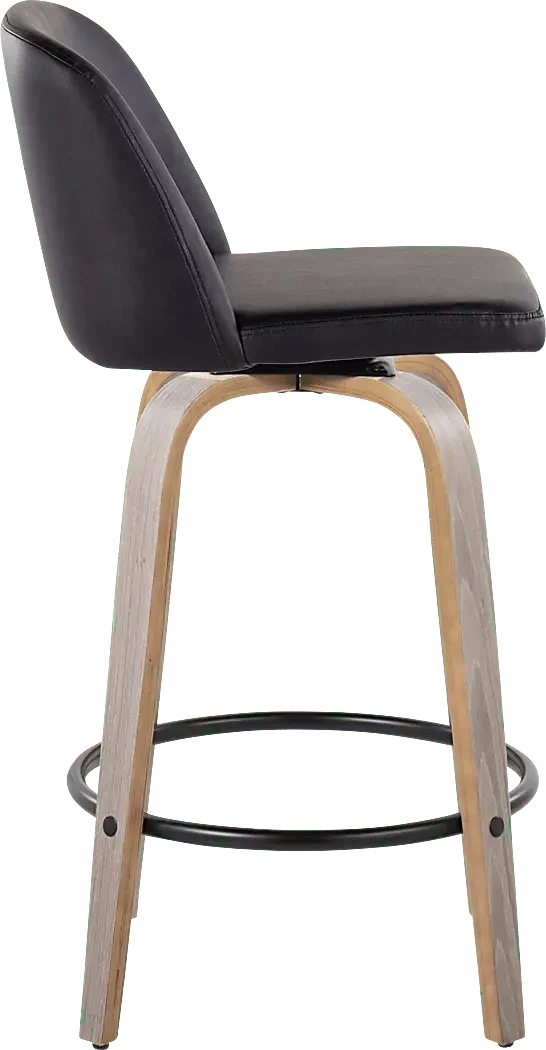 ClyoXBlackSwivelCounterHeightStool,Setof2 4 ClyoXBlackSwivelCounterHeightStool,Setof2