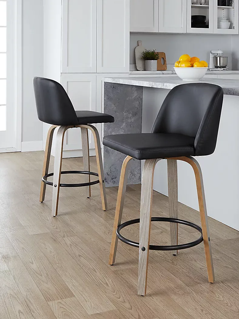 ClyoXBlackSwivelCounterHeightStool,Setof2 9 ClyoXBlackSwivelCounterHeightStool,Setof2
