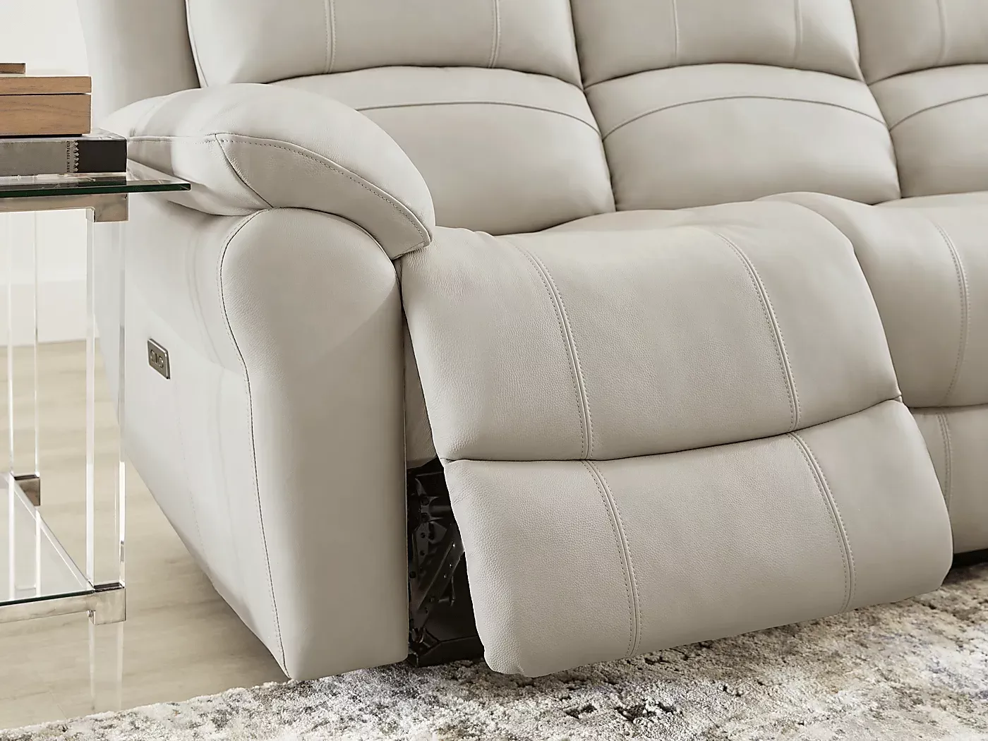 VercelliWay3PcLeatherPowerRecliningLivingRoomSet 4 VercelliWayLeatherPowerRecliningSofa