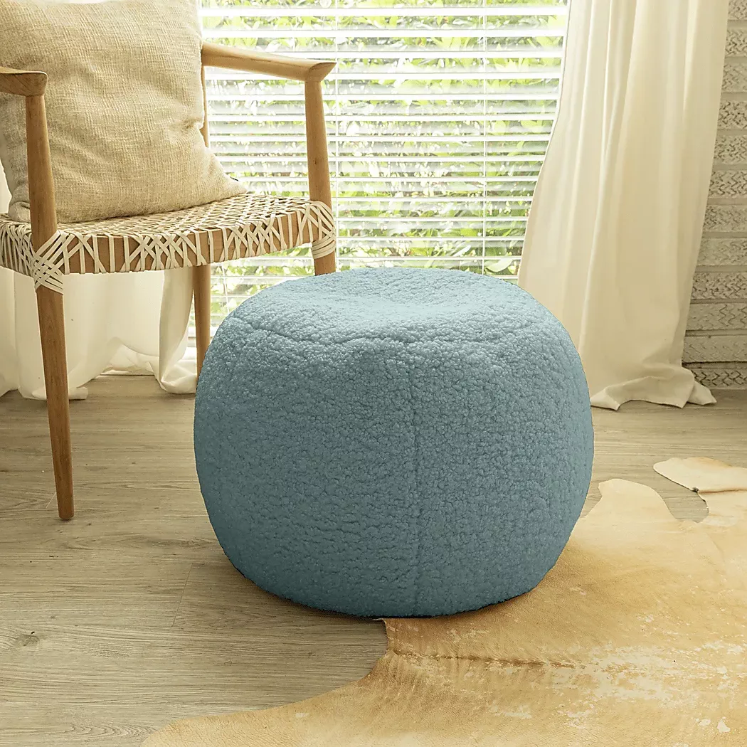 BansqaIGreenShearlingPouf 5 BansqaIGreenShearlingPouf