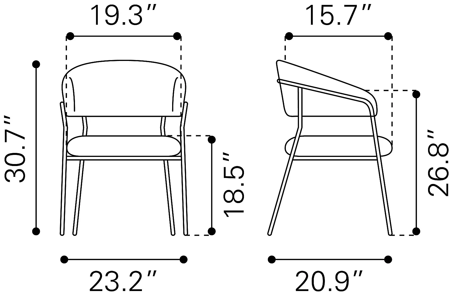 CausbieBrownSideChair,Setof2 10 CausbieBrownSideChair,Setof2