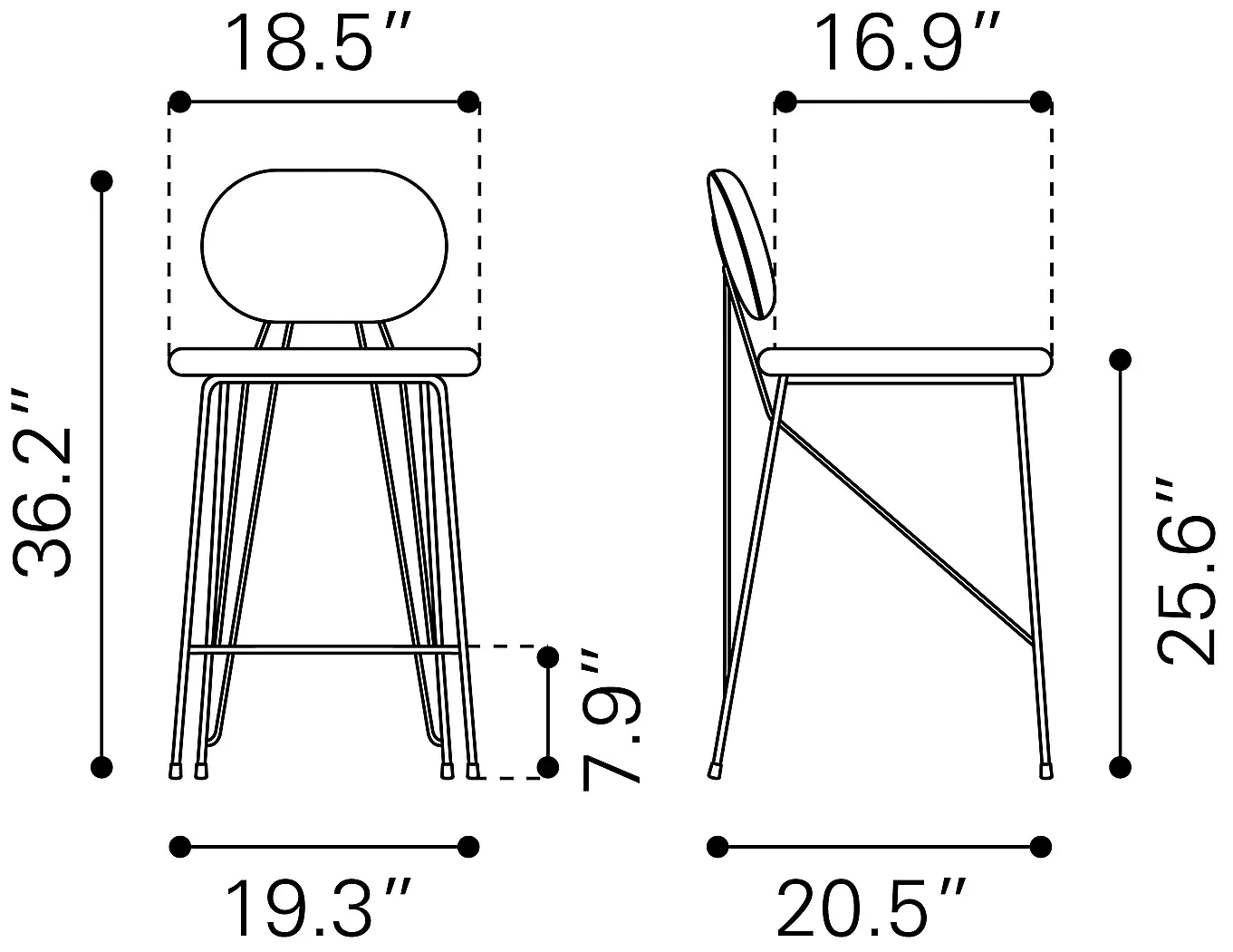 BolivarGrayCounterHeightStool,Setof2 9 BolivarGrayCounterHeightStool,Setof2