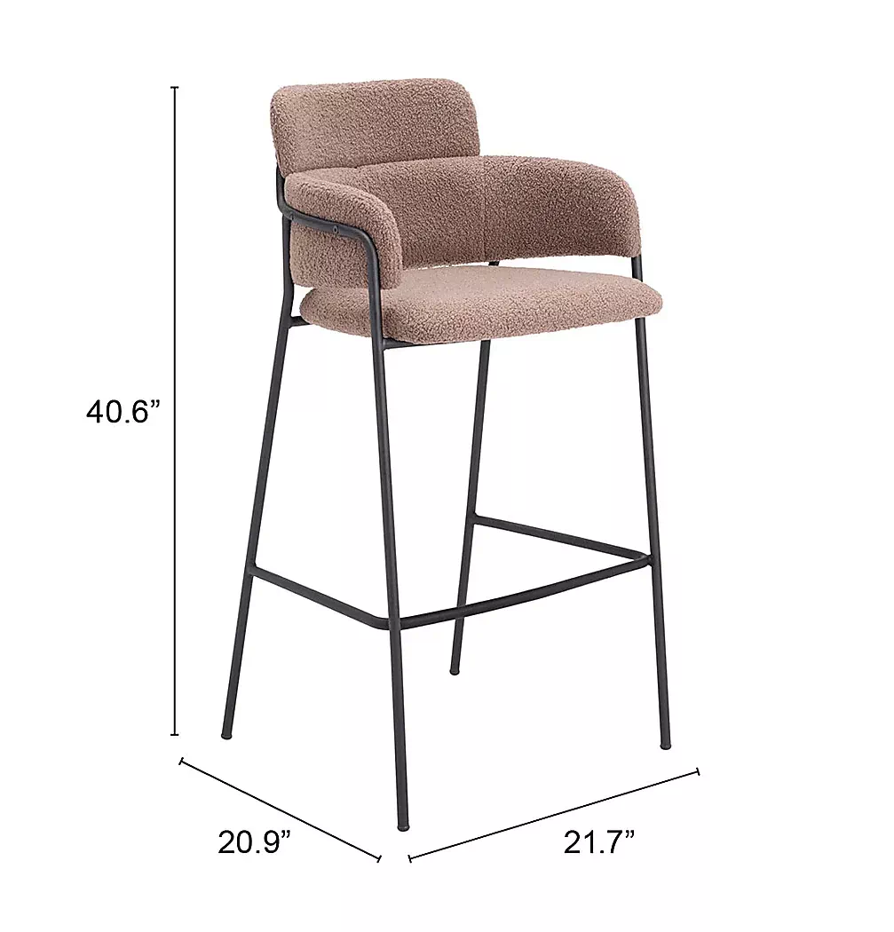 BrynnsBrownBarstool,Setof2 8 BrynnsBrownBarstool,Setof2