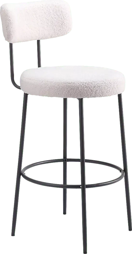 RentzWhiteBarstool,Setof2 4 RentzWhiteBarstool,Setof2