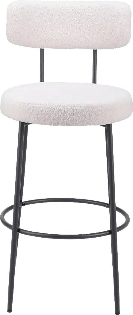 RentzWhiteBarstool,Setof2 5 RentzWhiteBarstool,Setof2