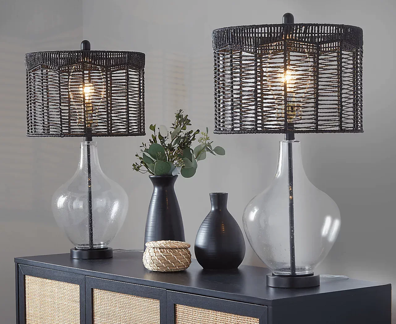 DowellBendBlackTableLamps,Setof2 2 DowellBendBlackTableLamps,Setof2