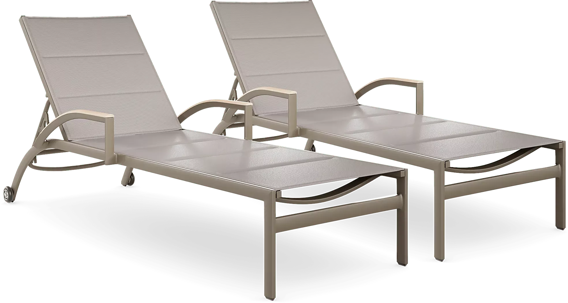 SolanaTaupeOutdoorChaises,Setof2