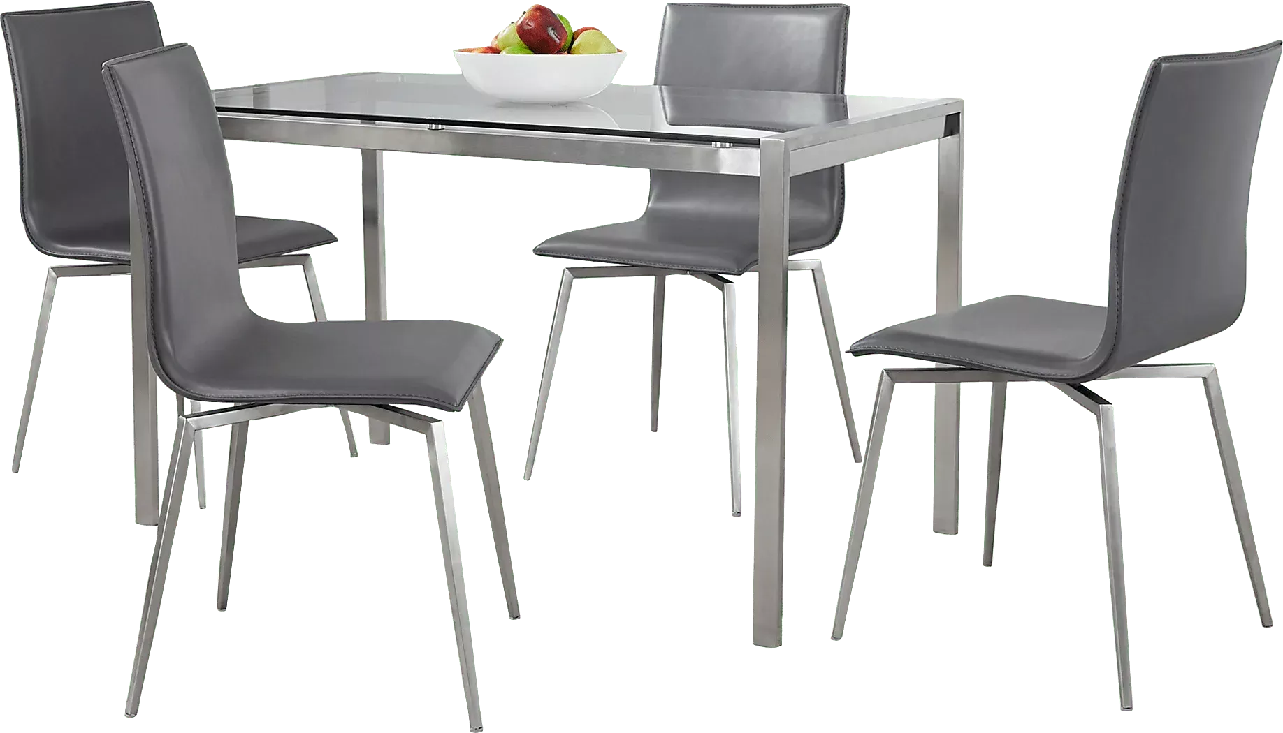 UpsallIGray5pcDiningSet 1 UpsallIGray5pcDiningSet