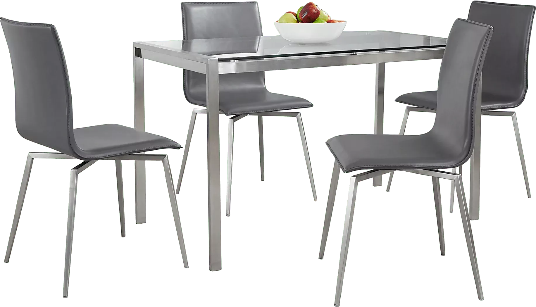 UpsallIGray5pcDiningSet 3 UpsallIGray5pcDiningSet