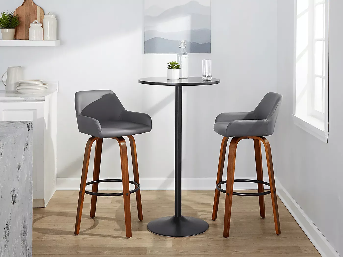 RimcrestVIGraySwivelBarstool,Setof2 4 RimcrestVIGraySwivelBarstool,Setof2