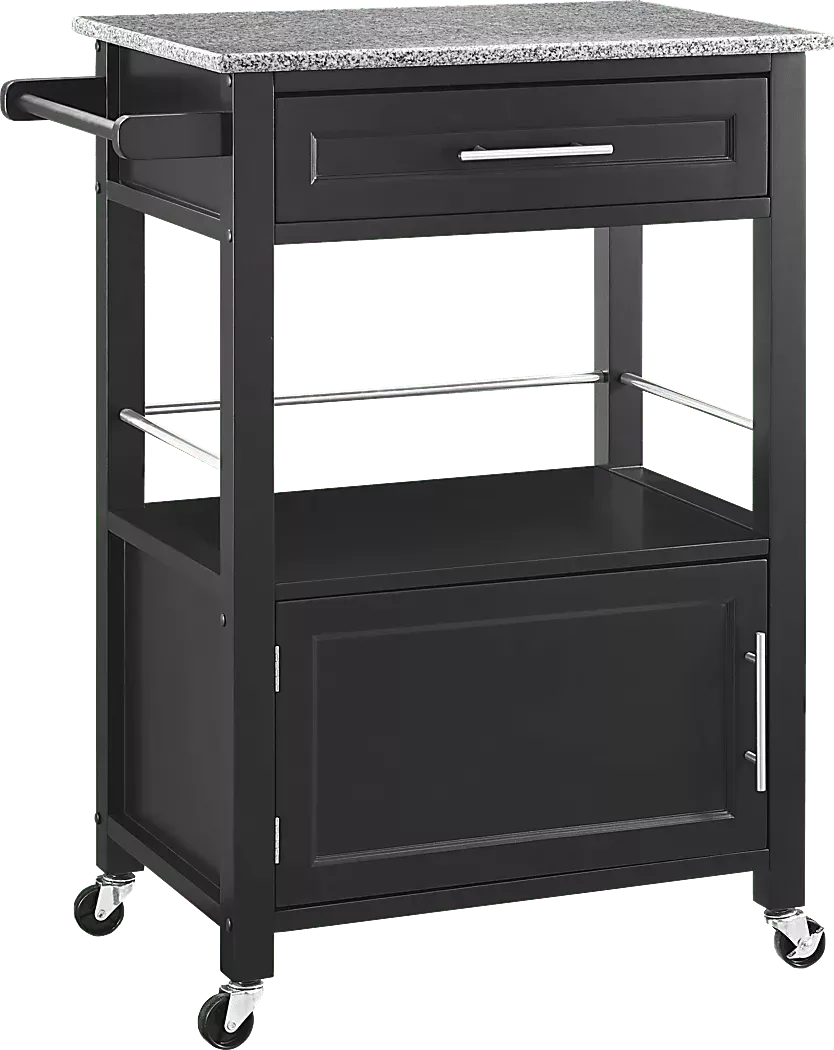 MarsudaBlackKitchenCart