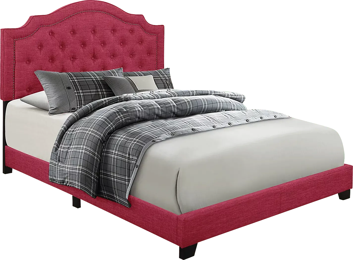 BowertonPinkFullUpholsteredBed 3 BowertonPinkFullUpholsteredBed