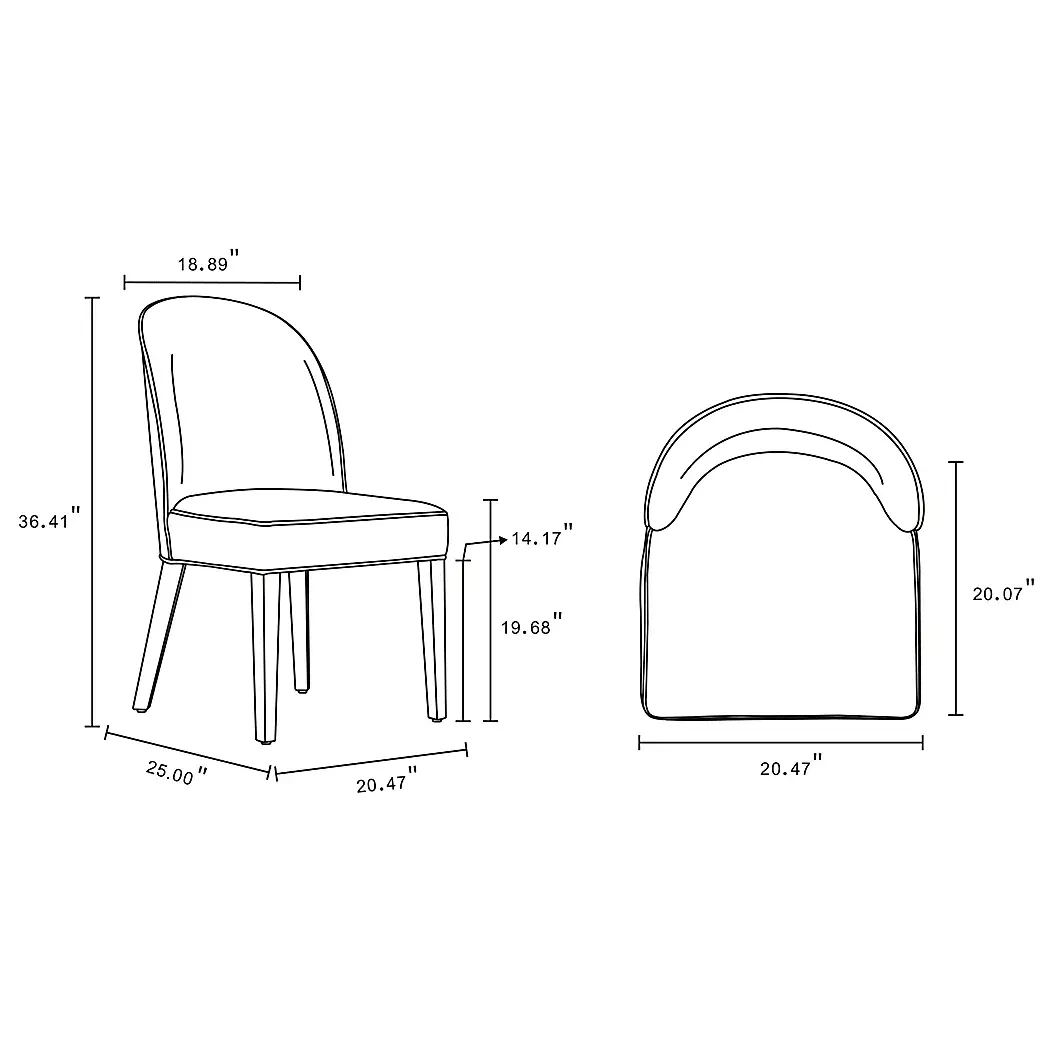 WennesLightGrayDiningChair,Setof2 2 WennesLightGrayDiningChair,Setof2