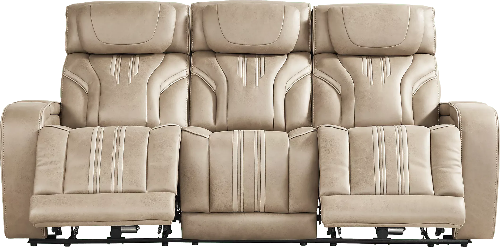 SouthlakeSand7PcTriplePowerRecliningLivingRoom 2 SouthlakeSandTriplePowerRecliningSofawithAudio