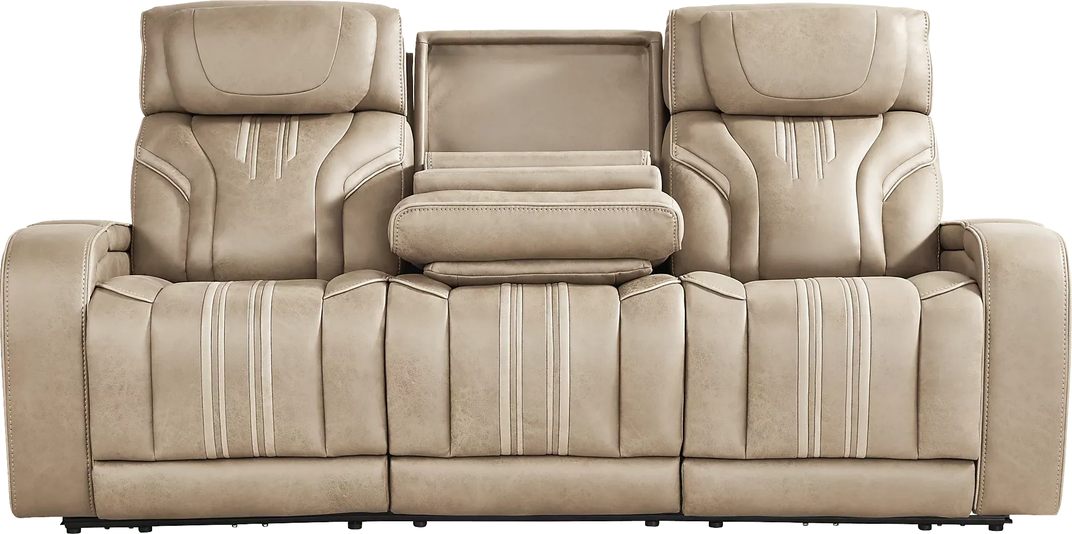 SouthlakeSand7PcTriplePowerRecliningLivingRoom 3 SouthlakeSandTriplePowerRecliningSofawithAudio