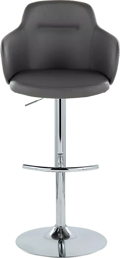 VitadaleIVGrayAdjustableSwivelBarstool,Setof2 4 VitadaleIVGrayAdjustableSwivelBarstool,Setof2