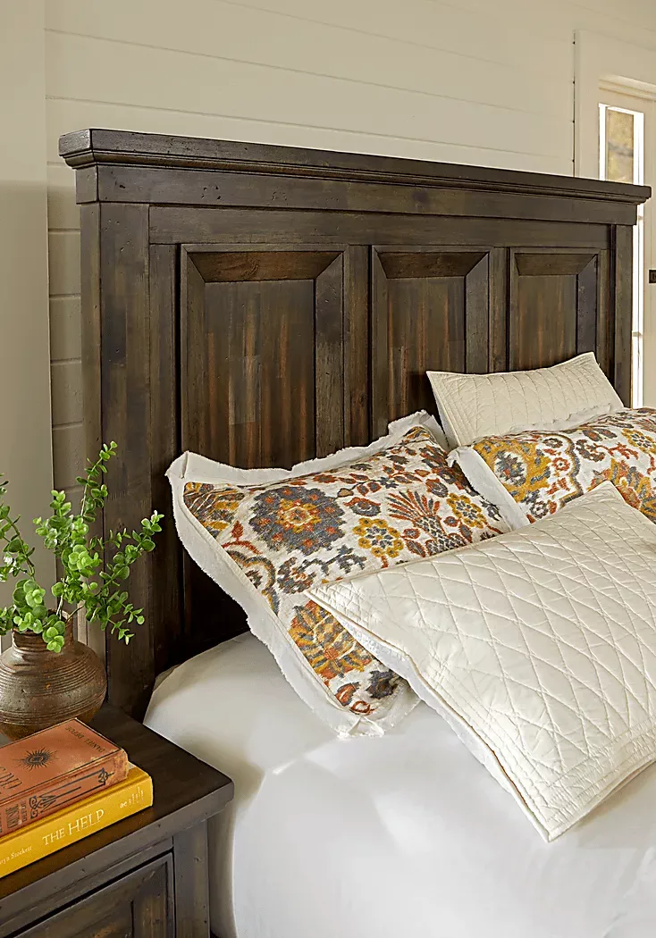 AbbeywoodBrown3PcQueenPanelBed 2 AbbeywoodBrown3PcQueenPanelBed