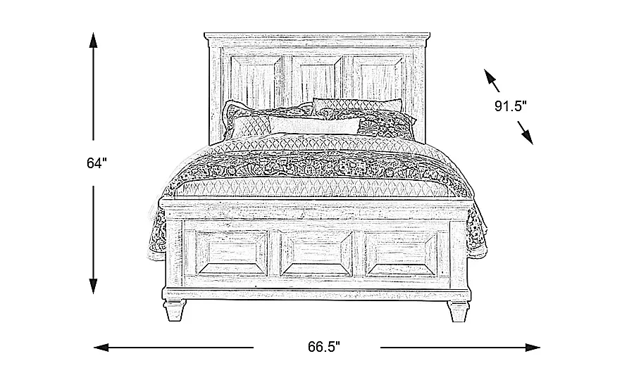 AbbeywoodBrown3PcQueenPanelBed 3 AbbeywoodBrown3PcQueenPanelBed