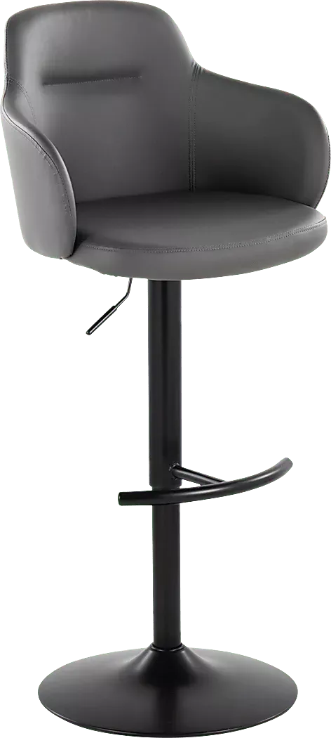 VitadaleVIGrayAdjustableSwivelBarstool,Setof2 3 VitadaleVIGrayAdjustableSwivelBarstool,Setof2