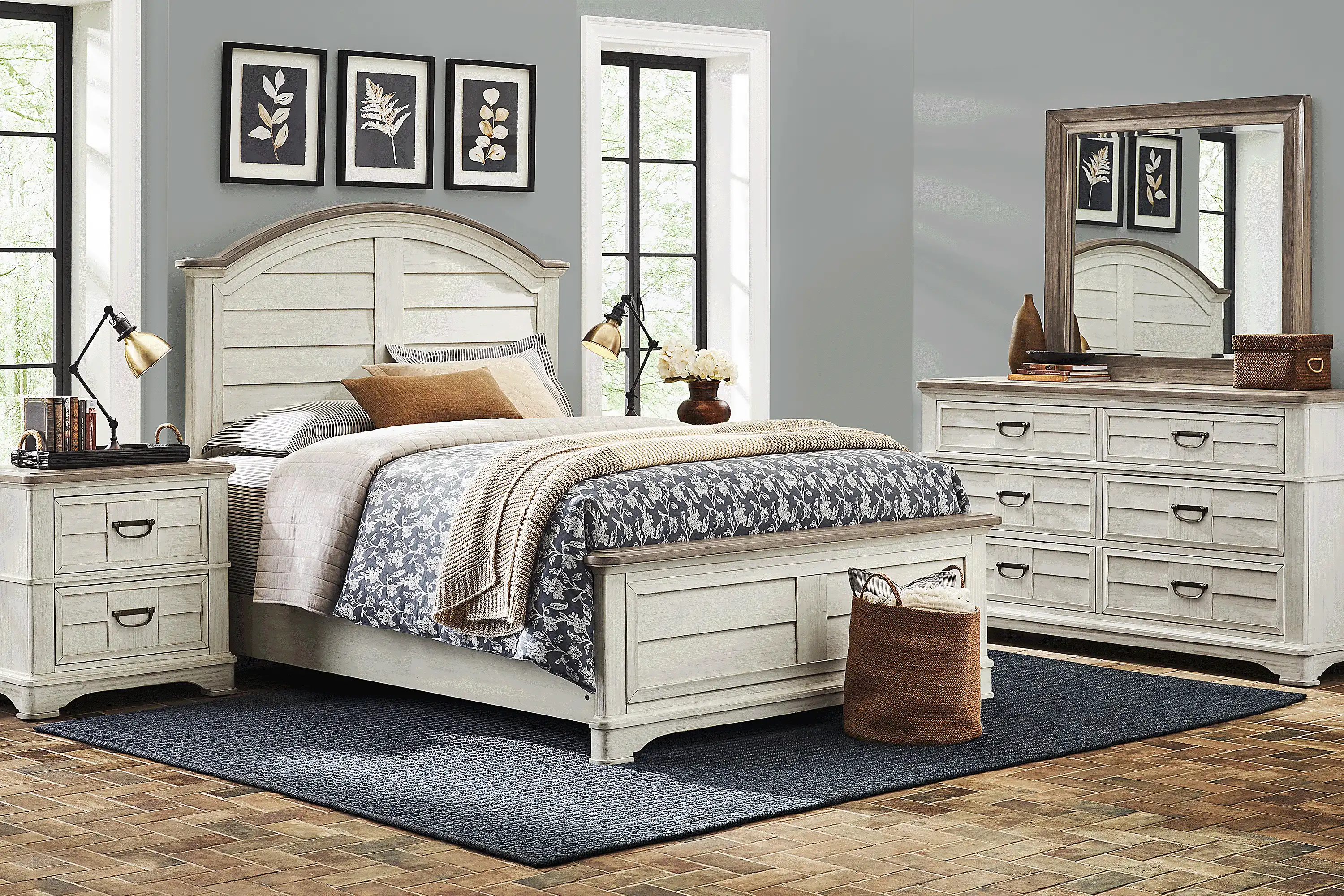 EdistoBayWhite3PcKingPanelBed 2 EdistoBayWhite3PcKingPanelBed