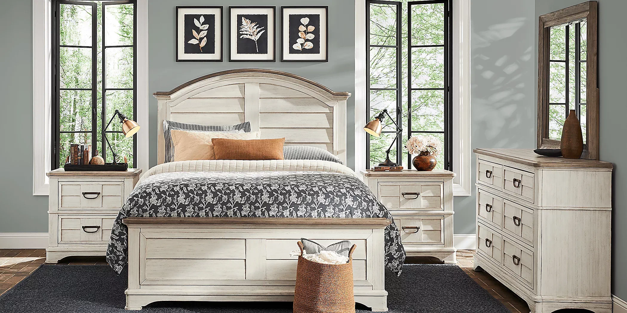 EdistoBayWhite3PcKingPanelBed 3 EdistoBayWhite3PcKingPanelBed