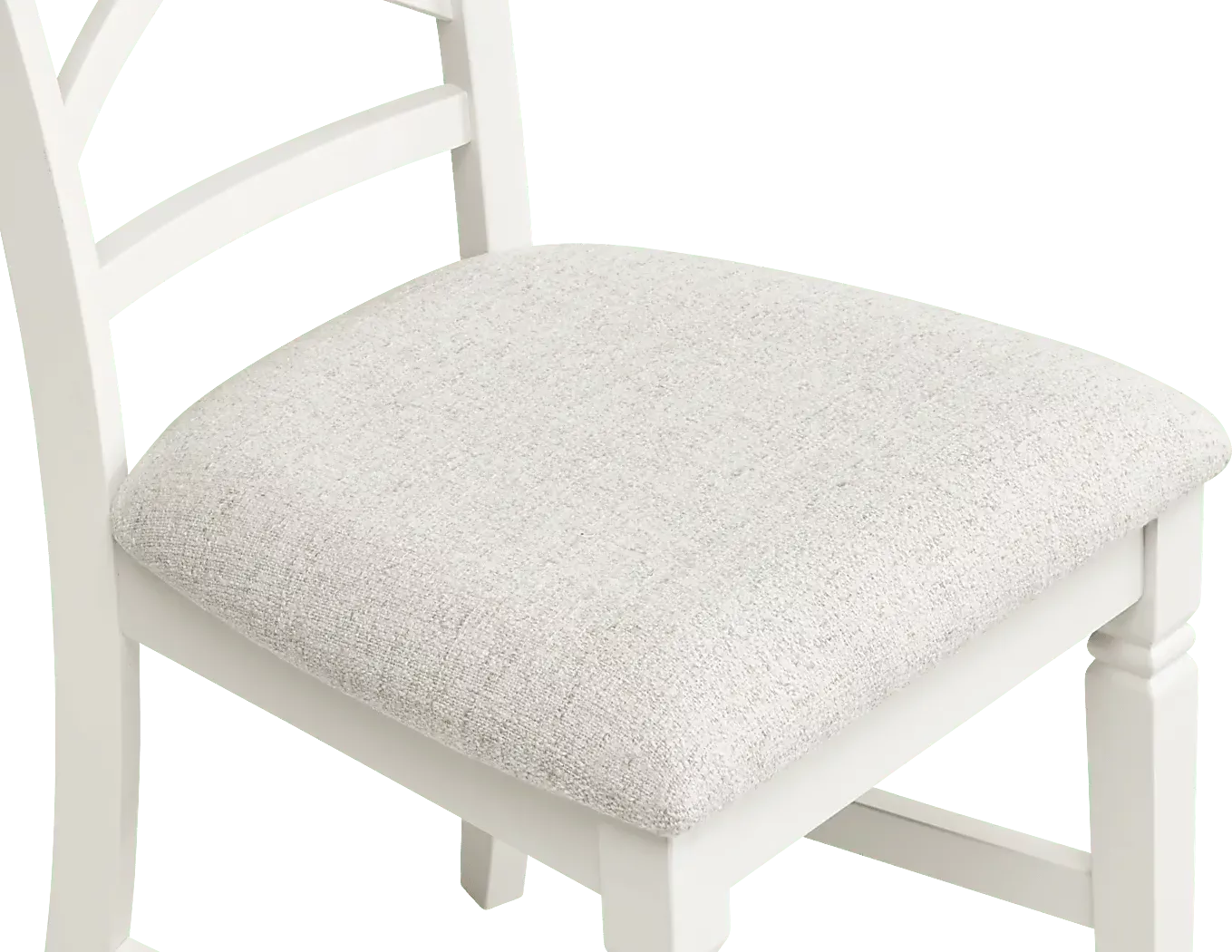 WinslowWhite5PcRoundDiningRoomwithX-BackChairs 8 WinslowWhiteX-BackSideChair