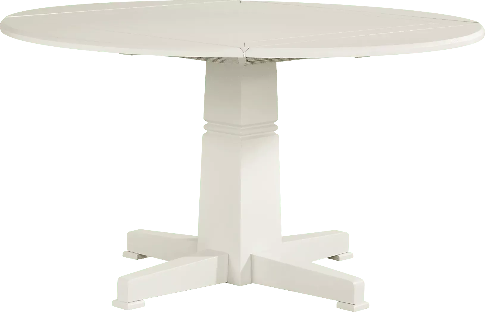 WinslowWhite5PcRoundDiningRoomwithX-BackChairs 2 WinslowWhiteRoundDiningTable