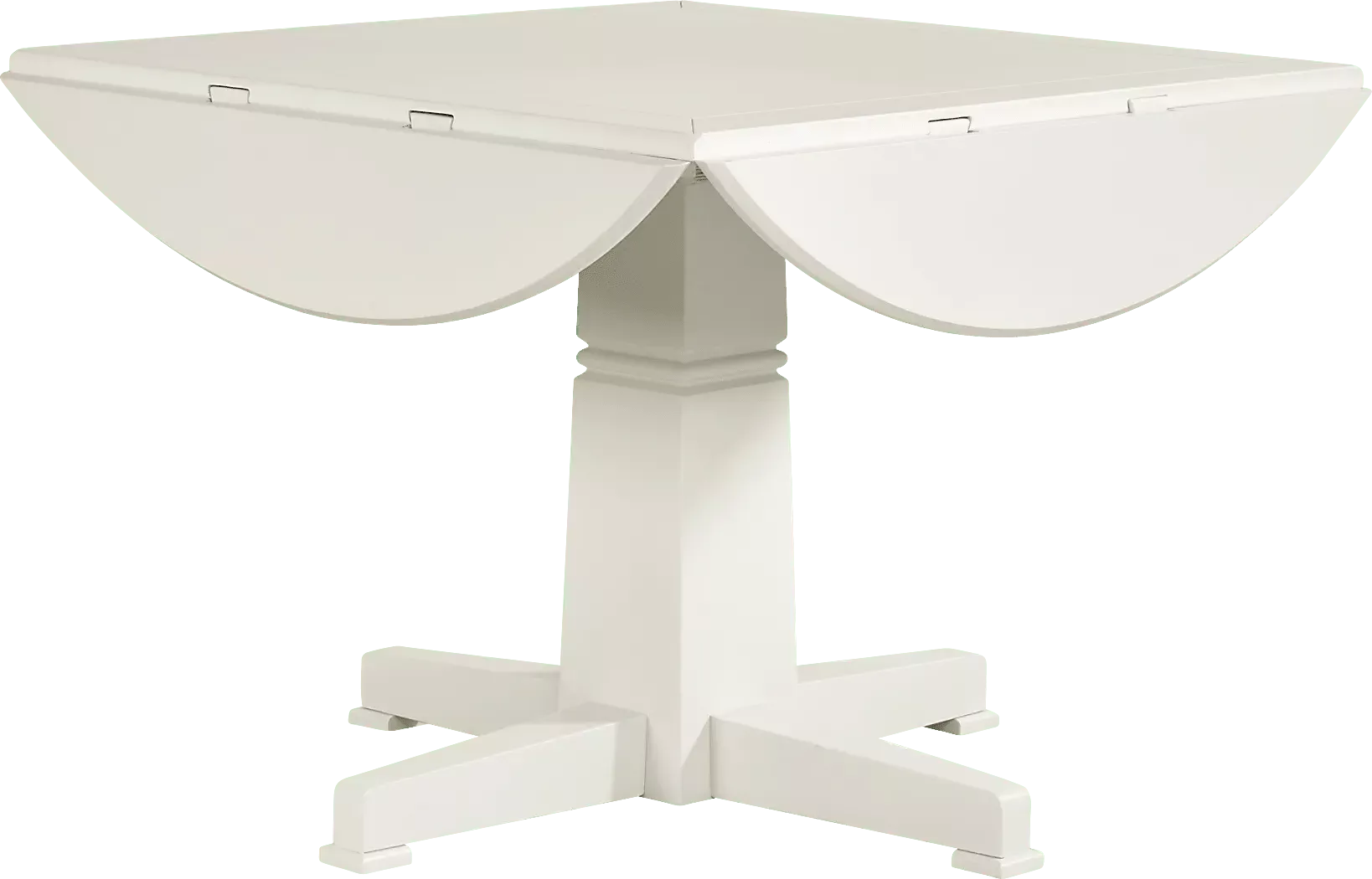 WinslowWhite5PcRoundDiningRoomwithX-BackChairs 3 WinslowWhiteRoundDiningTable