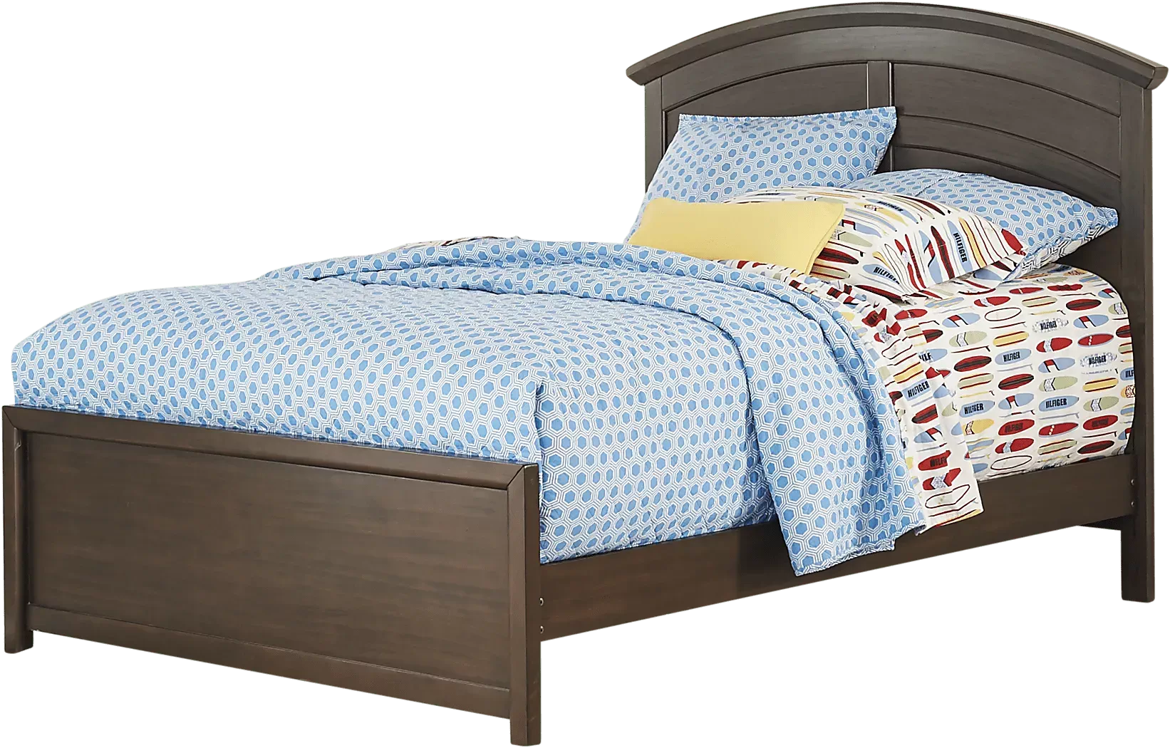 KidsSantaCruzBrownCherryFullPanelBed