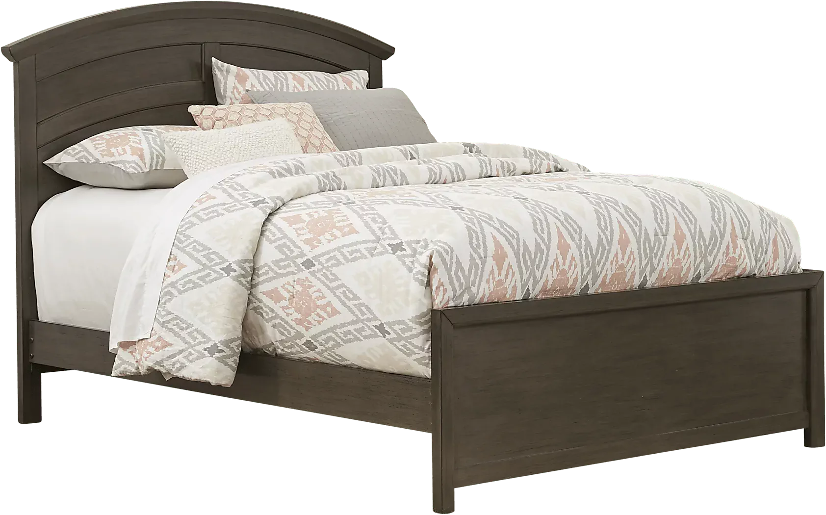 KidsSantaCruzGrayFullPanelBed
