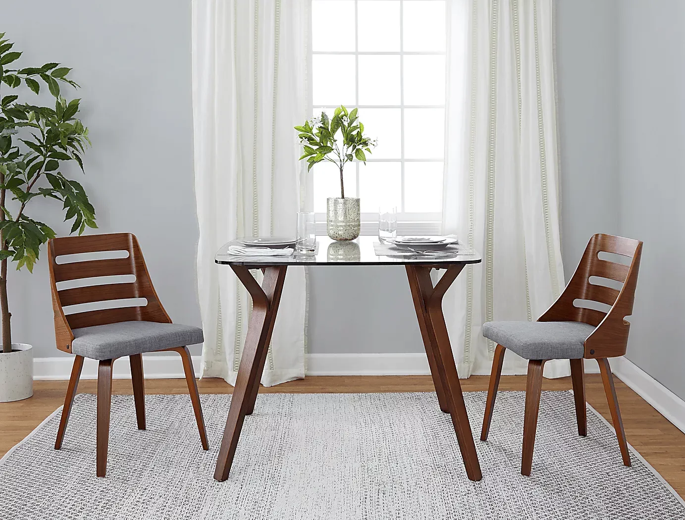 LeawayIIGraySideChair,Setof2 3 LeawayIIGraySideChair,Setof2