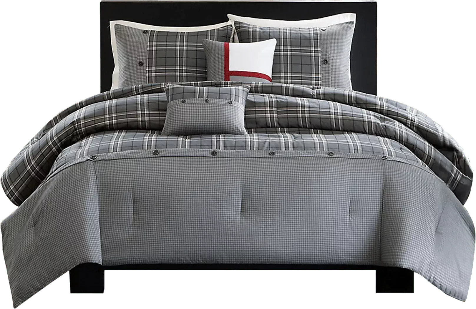 ArigoGrayKingComforterSet 1 ArigoGrayKingComforterSet