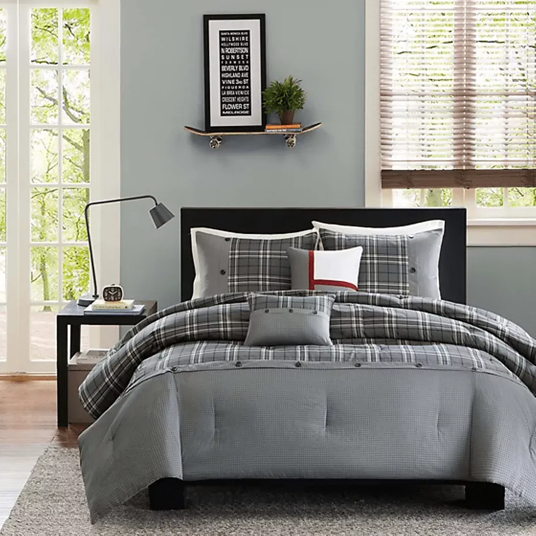 ArigoGrayKingComforterSet 2 ArigoGrayKingComforterSet