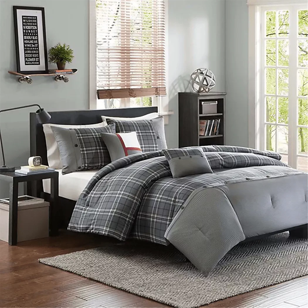 ArigoGrayKingComforterSet 3 ArigoGrayKingComforterSet
