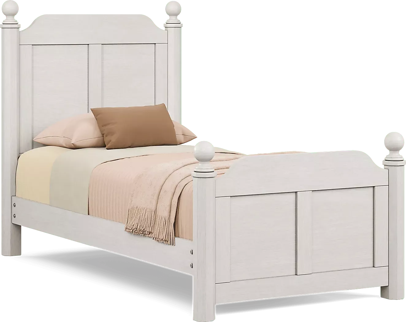 KidsSouthBendWashedWhiteTwinPosterBed 1 KidsSouthBendWashedWhiteTwinPosterBed