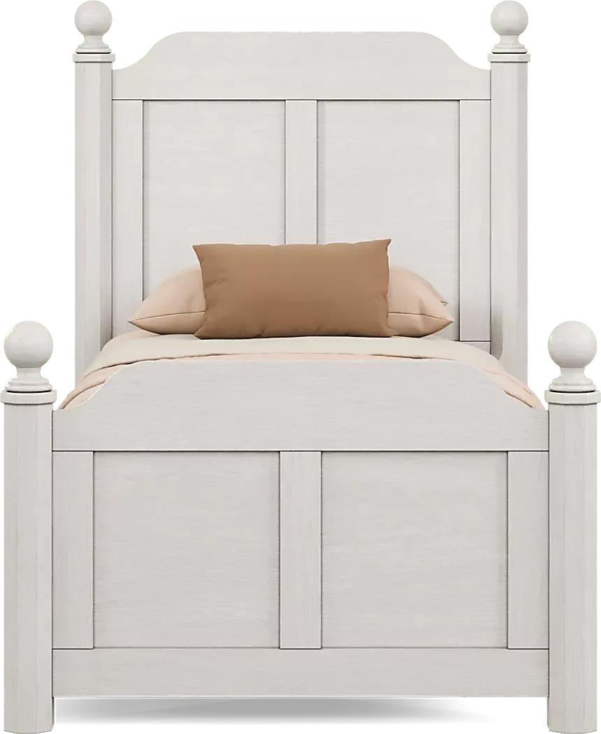 KidsSouthBendWashedWhiteTwinPosterBed 3 KidsSouthBendWashedWhiteTwinPosterBed