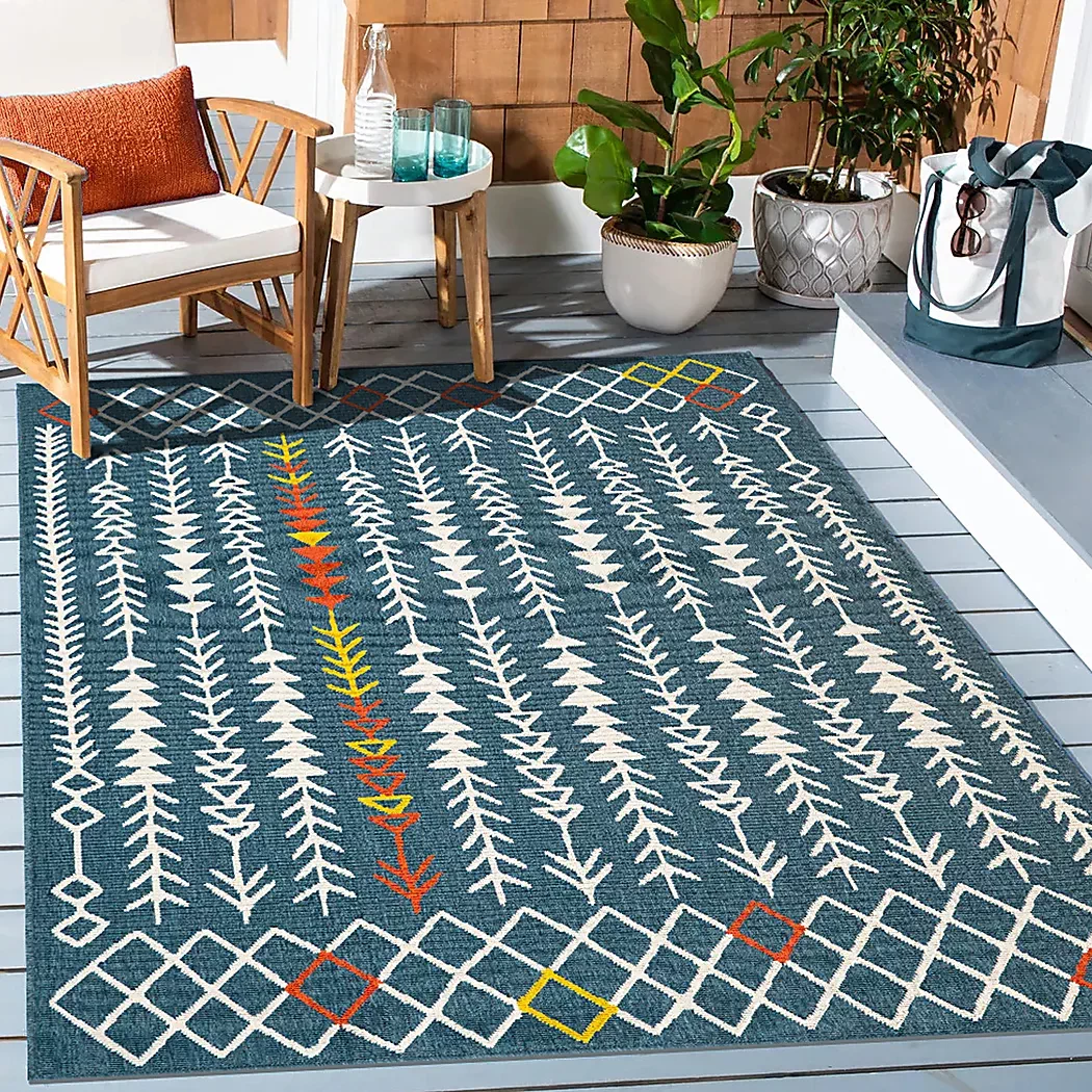 EvetteRiosBlackwoodBlue8'xx9'9Indoor/OutdoorRug 2 EvetteRiosBlackwoodBlue8'xx9'9Indoor/OutdoorRug