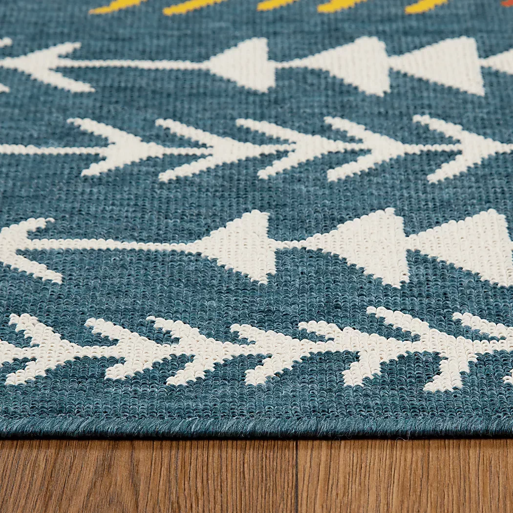 EvetteRiosBlackwoodBlue8'xx9'9Indoor/OutdoorRug 7 EvetteRiosBlackwoodBlue8'xx9'9Indoor/OutdoorRug