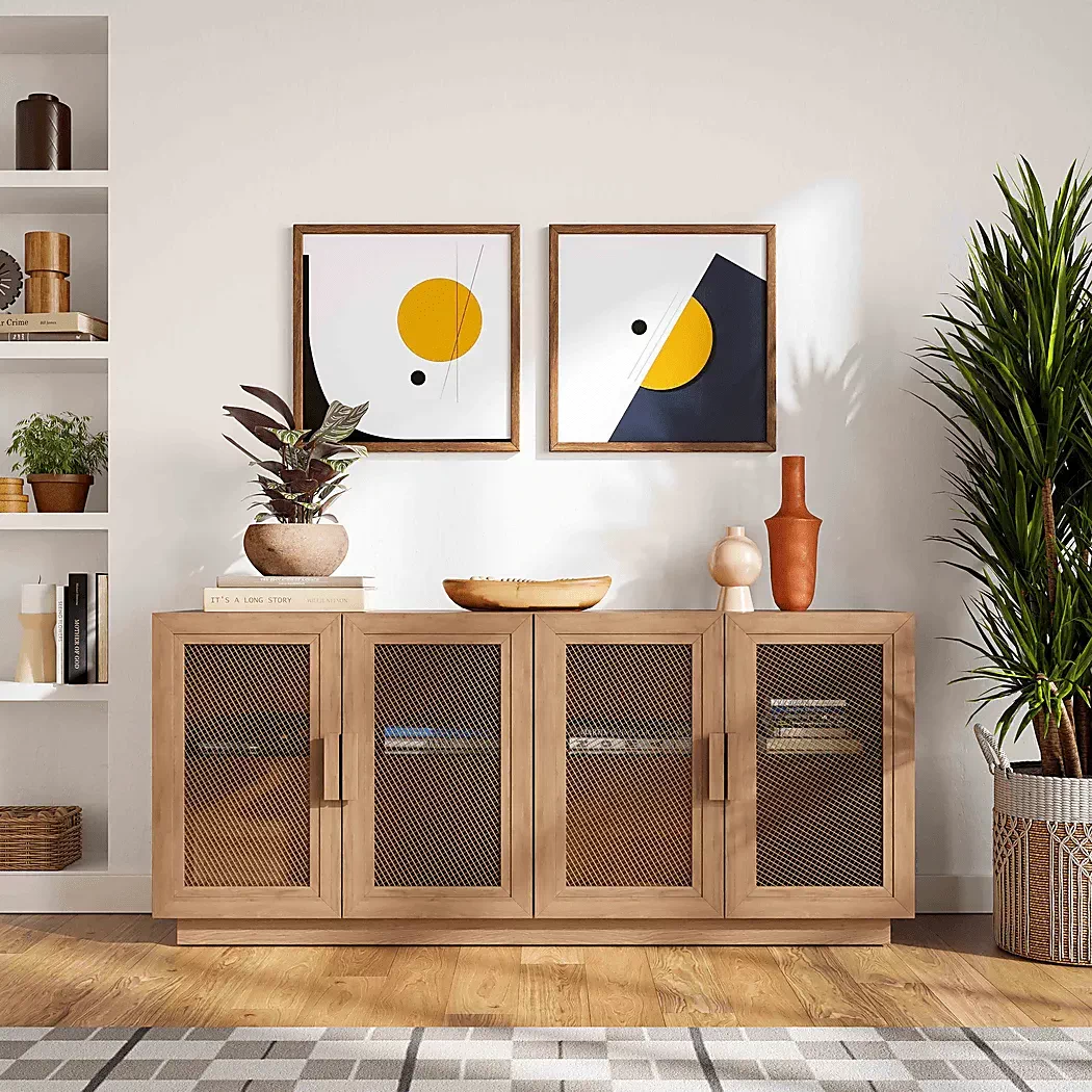 SanpatBrown72.5in.Console 9 SanpatBrown72.5in.Console