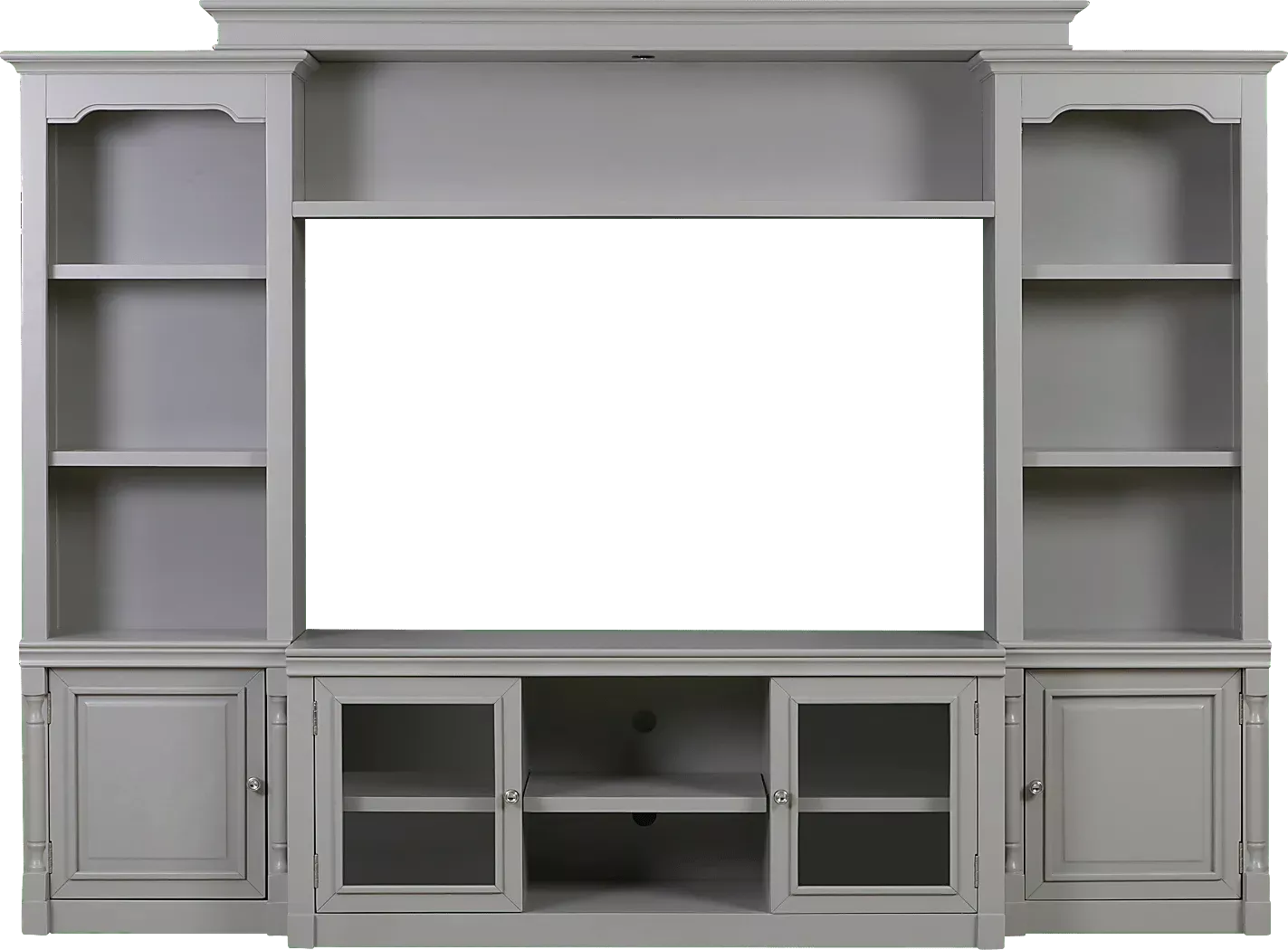 BeidimanIGray4PcWallUnitwith104.5in.Console 1 BeidimanIGray4PcWallUnitwith104.5in.Console