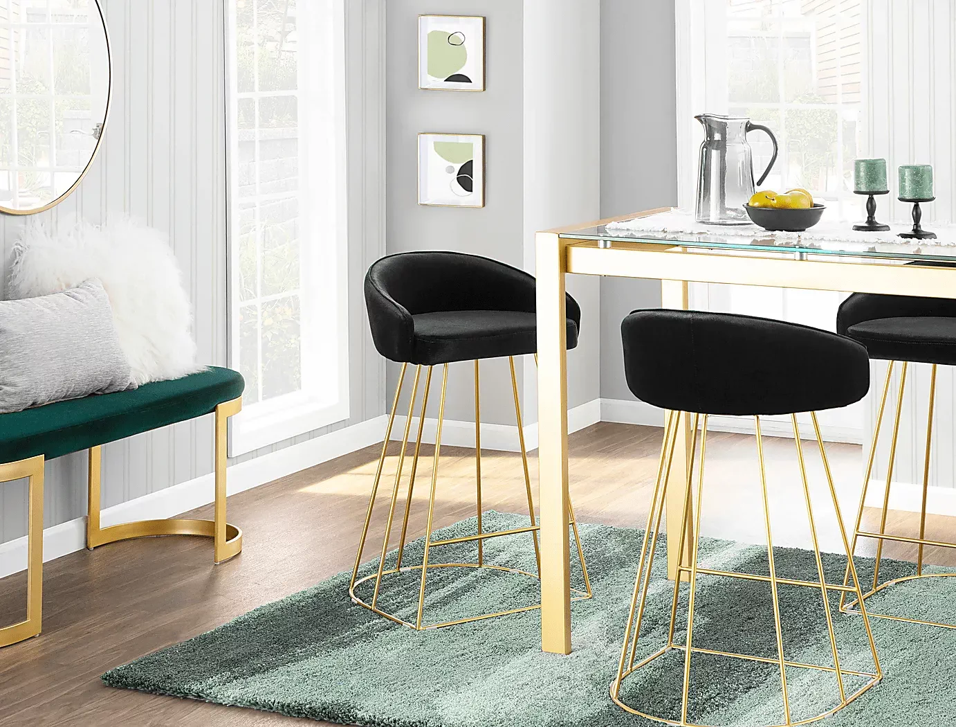 FiliaBlackCounterHeightStool,Setof2 5 FiliaBlackCounterHeightStool,Setof2