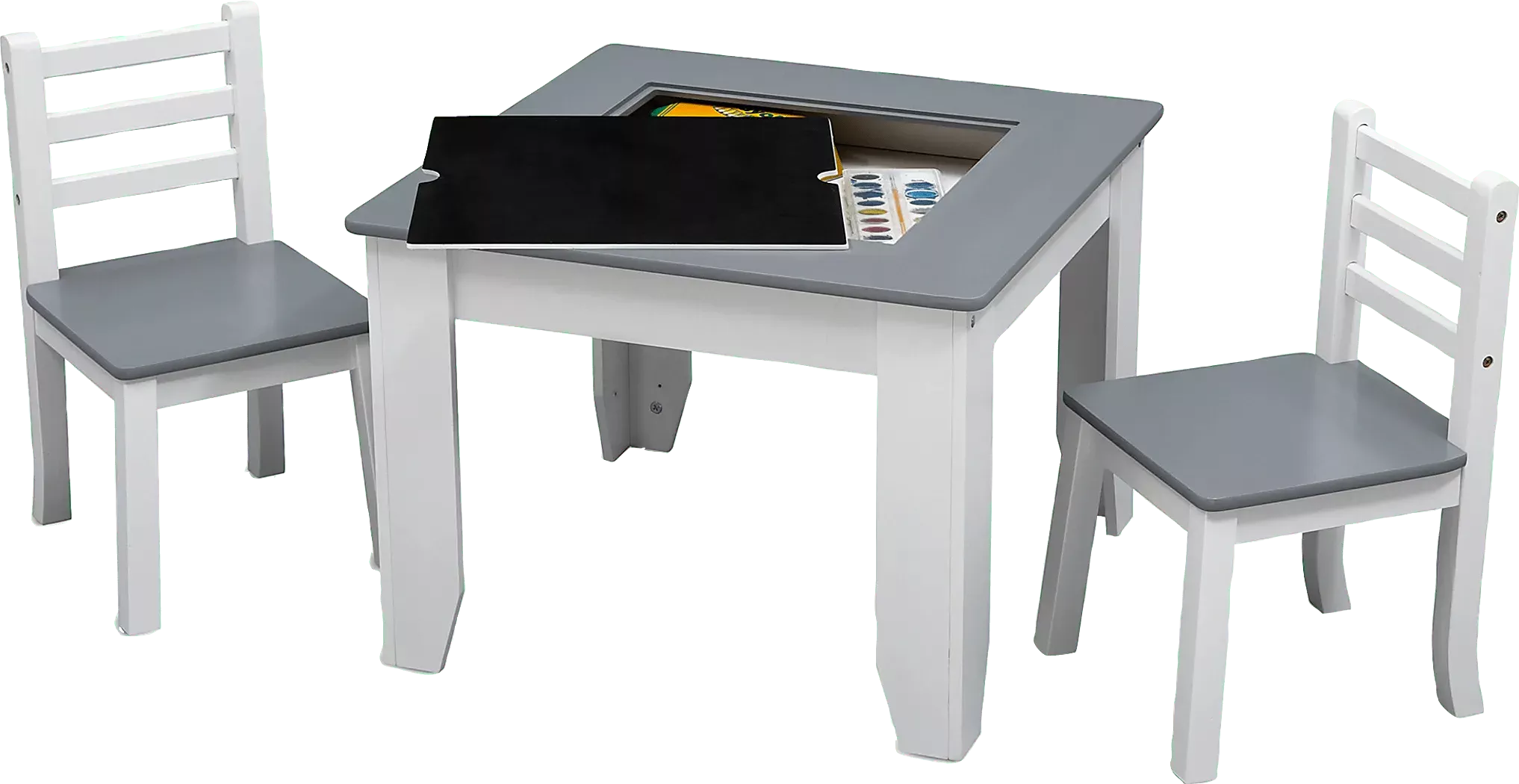 KidsSinaruGray/WhiteTableSet 5 KidsSinaruGray/WhiteTableSet