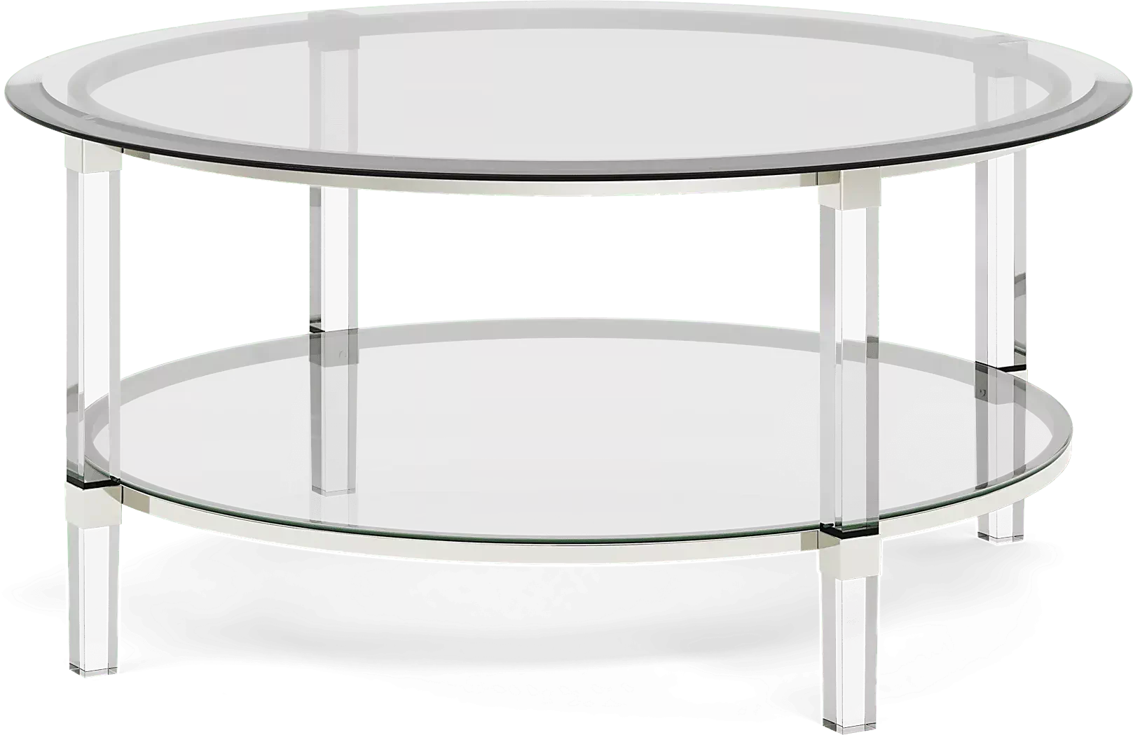 MoreauStreet6PcLivingRoomSet 4 VarnaSilverRoundCocktailTable