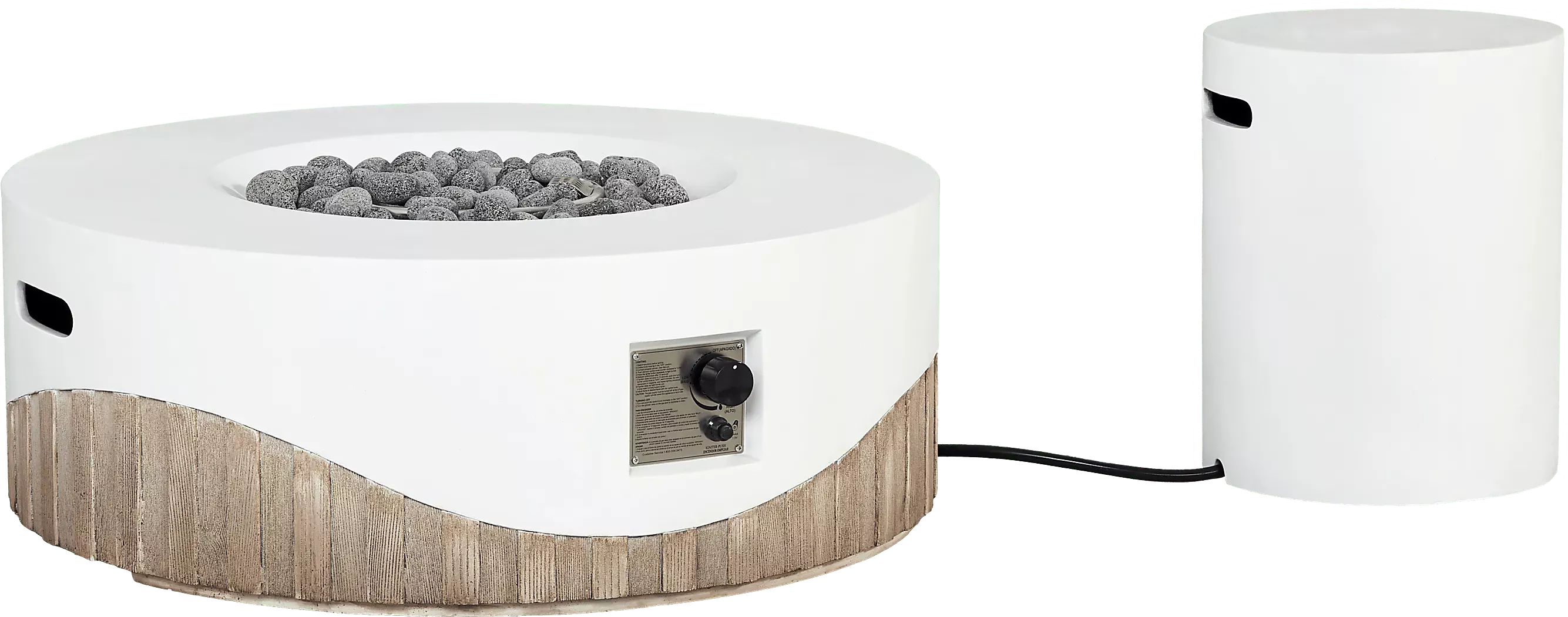 CaldoWhiteRoundFirePit 3 CaldoWhiteRoundFirePit