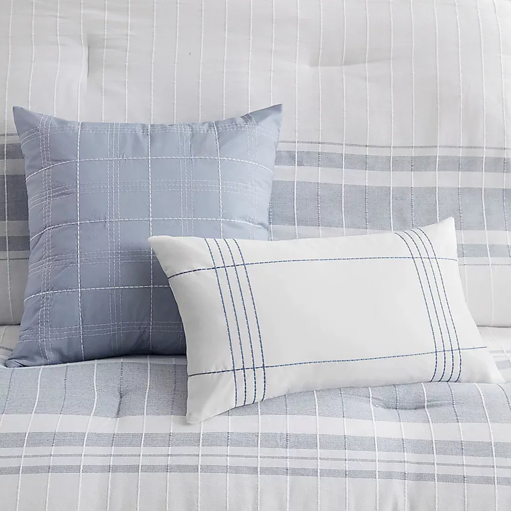 SaeviBlue6pcQueenComforterSet 12 SaeviBlue6pcQueenComforterSet